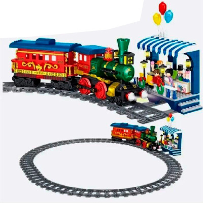 Конструктор Экскурсионный Ретро поезд FC1703 1